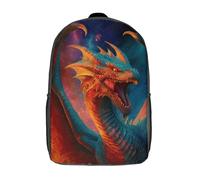 kaiyun Statue de dragon à la gueule ouverte Sac A Dos Ecole Primaire,Sac À Dos Pour Enfants - Sac De Livre D'école Adolescents Con Boucle De Réglage 17inch