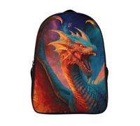 kaiyun Statue de dragon ouverte Bouche Sacs À Dos Adolescents,Design Respirant Cartable,Sac À Dos Enfant Pour Ecole,Garçon,Fille,Primaire 16 inch