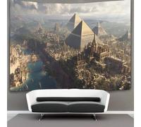 kaiyun Style africain-marocain Tapisserie Murale À Suspendre Pyramide Pour Chambre À Plage Couverture Salon Dortoir 130cmx150cm