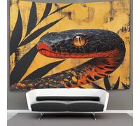 kaiyun Style africain traditionnel Tapisserie Serpent Tapisserie Murale À Suspendre Pour Chambre À Coucher,salon,appartement,dortoir,décorations Murales, 70cmx100cm