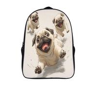 kaiyun Style d'Animation Décontractée Sac À Dos Enfants Cartables Carlin Fille Garçons Sac D'école Pour Scolaire Ou Voyage 16 inch
