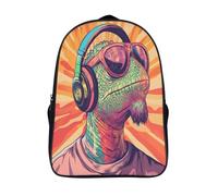 kaiyun Style dessin animé Sac À Dos Enfants - Garçons Filles Caméléon Head Wearing Sunglasses Cartable Scolaire Adolescents Bon Pour L'école Et Les Voyages 16 inch