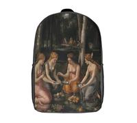 kaiyun Style Renaissance Sac À Dos Enfant Garçon Et Fille Cartable,Fées dans la mythologie grecque De Sac Dos De Grande Capacité Les Bon Pour L'école Et Les Voyages 17inch