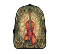 kaiyun Symbole celtique Sac À Dos D'écolier,imprimé En 3D,violon Cartables Scolaires Enfants,Grande Capacité,pour Voyage,léger 16 inch