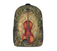 kaiyun Symbole celtique Sac À Dos Enfant,Léger Mignon Cartable Garçons Filles Étudiant Utilisation Quotidienne Violon Sac 17inch