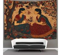 kaiyun Tapisserie Dialogues féminins dans divers styles artistiques Murale À Suspendre Pour Chambre À Coucher,salon,appartement,dortoir,décorations Murales, 70cmx100cm