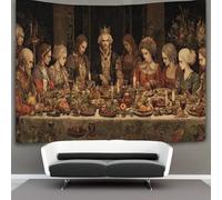 kaiyun Tapisserie Murale À Suspendre Roi lors d'un banquet médiéval Pour Chambre À Plage Couverture Salon Dortoir 150cmx200cm