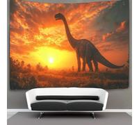 kaiyun Tapisserie Murale Décorative Chambre -Brachiosaure géant,130cmx150cm-Magnificent Coucher de soleil Ciel Papier Peint Tissu - Tapestry Aesthetic Wall - Décoration Panoramique