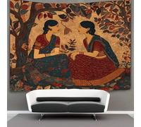 kaiyun Tapisserie Murales,Dialogues féminins dans divers styles artistiques, De Décoration,Plaque De Pique-Nique Décoration Murale Plafond Art Mural 150cmx200cm