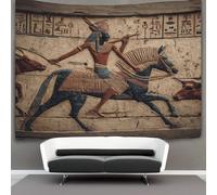 kaiyun Tapisserie Murales,Les rois de l'Égypte antique montaient à cheval comme des Vache-boys, De Décoration,Plaque De Pique-Nique Décoration Murale Plafond Art Mural 70cmx100cm