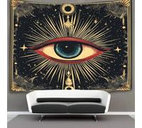 kaiyun Tapisserie Murales,Symbole du tarot,Yeux De Décoration,Plaque De Pique-Nique Décoration Murale Plafond Art Mural 150cmx200cm