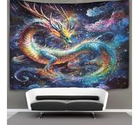 kaiyun Tapisserie Murales,Tapisserie Tenture Arc-en-ciel Cosmic Dragon,Style d'art de l'alchimie De Décoration,Tissu D'Impression Rectangulaire Pour Salon Chambre À Coucher 180cmx230cm