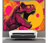 kaiyun Tapisserie Murales,Tyrannosaure Rex,Jungle De Décoration,Plaque De Pique-Nique Décoration Murale Plafond Art Mural 150cmx200cm