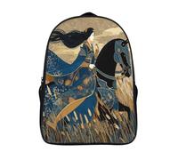 kaiyun The Elegant Queen Rides A Black Cheval en armure Sac A Dos Ecole Primaire,Sac À Dos Pour Enfants - Sac De Livre D'école Adolescents Con Boucle De Réglage 16 inch