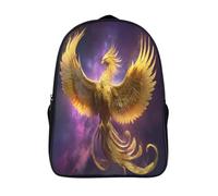 kaiyun The Golden Phénix Spreads Its Wings Sacs À Dos,3D Imprimé Étudiant Cartable Garçons Filles Livre Sac Pour Maternelle Ou Primaire 39x29x16cm