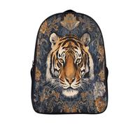 kaiyun Tigre Sac À Dos Enfant,Léger Mignon Cartable Garçons Filles Étudiant Utilisation Quotidienne Fond bleu élégant Sac 16 inch