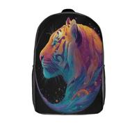 kaiyun Tigre Swirl Pattern Sac À Dos,Sac Scolaire Enfant Ado Camping,Voyage Cartable Scolaire, Sacs Scolaires,17inch