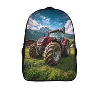 kaiyun Tracteur, scène rurale Sac A Dos Ecole Primaire,Sac À Dos Pour Enfants - Sac De Livre D'école Adolescents Con Boucle De Réglage 16 inch