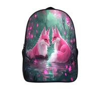kaiyun Two Pink Renardes Sac À Dos The Jungle Livre Cartable Scolaire Boucle De Réglage Sac A Dos Filles Garçons Pour Enfants Mignon Sac Scolaire 16 inch