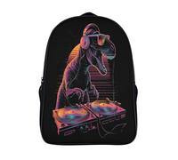 kaiyun Tyrannosaure Rex DJ Performance Décontractée Sac À Dos Enfants Cartables Fille Garçons Sac D'école Pour Scolaire Ou Voyage 16 inch