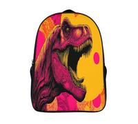 kaiyun Tyrannosaure Rex Sacs À Dos Étudiant Cartables Scolaires 3D Imprimé Arrière-plan jungle Sacs D'école Pour Garçons Filles 16 inch