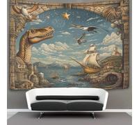 kaiyun Tyrannosaure Rex Tapisserie Porto Tenture Murales Décoration Murale,impression HD Pour Salon,chambre À Coucher Et Dortoir 130cmx150cm