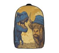 kaiyun Tyrannosaure Rex-Vache Sac À Dos Enfant Garçon Et Fille Cartable, De Sac Dos De Grande Capacité Les Bon Pour L'école Et Les Voyages 17inch