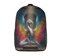 kaiyun Un dragon-serpent géant aux ailes arc-en-ciel déployées Sac À Dos Enfants - Garçons Filles Cartable Scolaire Adolescents Bon Pour L'école Et Les Voyages 17inch