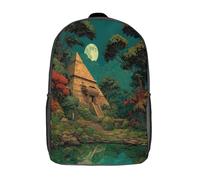 kaiyun Une immense pyramide se dresse dans la forêt de séquoias Sac À Dos D'école Imprimé 3D Sac À Unisexe Pour Enfants/étudiants/Adultes 17inch