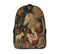 kaiyun Une louve allaite son nouveau-né Sac À Dos Cartable Scolaire Boucle De Réglage Sac A Dos Filles Garçons Pour Enfants Mignon Sac Scolaire 39x29x16cm