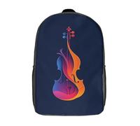 kaiyun Violon Sacs À Dos Pour Étudiant,Mignonne ColoRouge Notes Décontracté Pour Garçons Filles Voituretable Scolaire 17inch