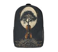 kaiyun Violoncelle Sac À Dos Filles Voituretable Enfants Garçons 17inch Grande Capacité Adolescents Arbre of Life Sac De Voyage Scolaire Poids Léger