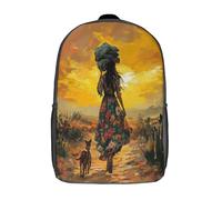 kaiyun Woman's, Cactus, ChienSacs À Dos Adolescents,Design Respirant Cartable Peinture numérique Style,Sac À Dos Enfant Pour Ecole,Garçon,Fille,Primaire 17inch