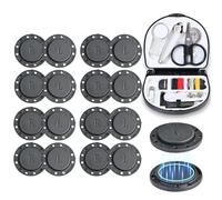 Kaiyzo Bouton Pression Aimanté, 6 Paires de Fermeture Magnétique 26 mm, Kit de Couture Portable pour Vêtements, Sacs et Projets DIY