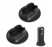 Kaiyzo Support Bureau Stable pour Insta 360 X5 X4, Lot de 2 avec Patchs Adhésifs, 7x7cm Noir, Base en Silicone Antidérapante pour Accessoires Caméra, Compatible avec Insta360 X5 X4