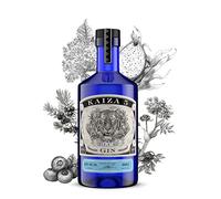 KAIZA 5 BLUE GIN - 0,5 l - 43% | Gin d'Afrique du Sud/Le Cap | Floral, fruité, frais | Sureau, myrtille et fruit du dragon