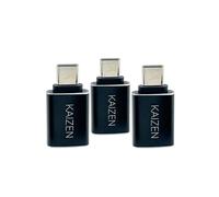 Kaizen Lot de 3 adaptateurs USB vers USB C femelle vers USB C mâle 3.0, convertisseur OTG de type C Thunderbolt 4 5 pour iMac, MacBook Pro, iPhone 16 16e 15, iPad 10 11 A16 Air 7, Samsung Galaxy S25