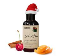 Kaizen® Parfum d'Ambiance Noël au Vin Chaud -100ml- Parfum pour Sapin Artificiel, Emballages Cadeaux & Décorations - Tenue 4h, Sans Aérosol - Huile Essentielle Noël - Notes de Cerise, Orange, Cannelle