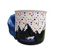 KAIZENINE Tasse d'escalade - Cadeau pour escalade - Cadeau pour grimpeur - Cadeau pour escalade - Fait main - Poignée ne tombe pas - Bleu