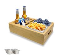 Kaizuca Canapé-Lit Avec Couvercle Amovible, Canapé-Bar, Boîte a Goûter, Canapé-Lit Avec 2 Coques en Acier Inoxydable, Convient Pour le Salon, la Chambre a Coucher, Le Jardin, Le Camping et Plus Encore