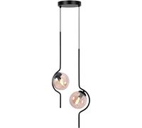 Kaja Vela lampe suspendue 2x40 W noir-ambre K-5337