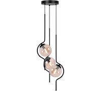 Kaja Vela lampe suspendue 3x40 W noir-ambre K-5338