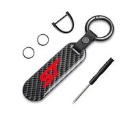 KAJAME Auto Porte-Clés Compatible avec pour Ford St Fusion Everest Escape Explorer Edge Mondeo Focus Ecosport Fiesta Kuga Personnalisé Porte-Clés De Voiture Accessoires Cadeaux,A-M