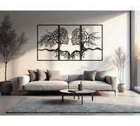 Kajaro - Tableau Decoration Murale Salon XXL - Ensemble 3 Pièces, Modernes Deco Salon ou Deco Chambre - Deco Murale Design - 1780x980 mm, Visages de Femme n° 3 + Tableau Supplémentaire