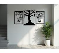 Kajaro - Tableau Decoration Murale Salon XXL - Ensemble de 3 Pièces, Modernes Deco Salon ou Deco Chambre - Deco Murale Design - 1770x960 mm, les Balançoires + Tableau Supplémentaire