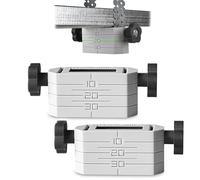KAJAWIS 2 x Support de nivellement plafond suspendu profil CD60 ES cintre cloison sèche regips Gris Acier