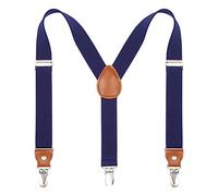 Kajeer Bretelles pour Enfants Hommes Femmes Elasticated - Réglable 3 Taille Les Clips Y Diverses Couleurs (60cm (7 mois - 3 ans), Bleu marin)