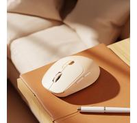 Kajfjad Souris sans fil, Bluetooth et souris ergonomique silencieuse 2,4 G avec 1600 dPI, souris optique portable pour ordinateur portable et bureau, thé au lait