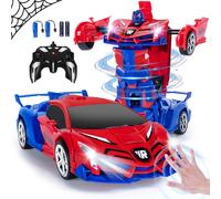 KAJGL-2En1 Voiture Télécommandée Robot,1/18 Spider Transformator Jouet Avec Capteur Gestuel,2,4Ghz Transformable Radiocommande Voiture Jouet Cadeau Pour Garçons Filles 3 4 5 6 7 8 9 10 Ans