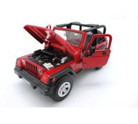 KAJGL-4870,Jeep Wrangler Tout Terrain,1:32,Métal/Plastique,Rouge,Direction À Fusée
